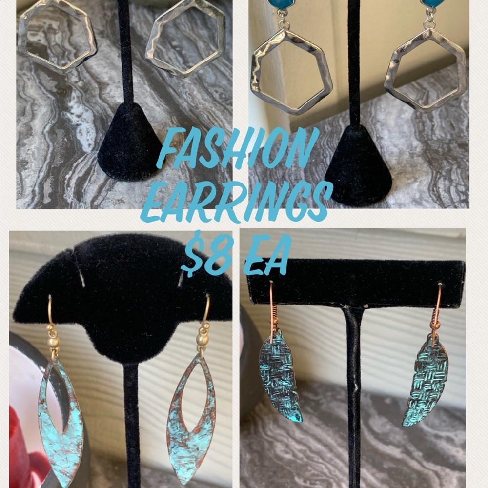 Fashion Earrings $8 Each